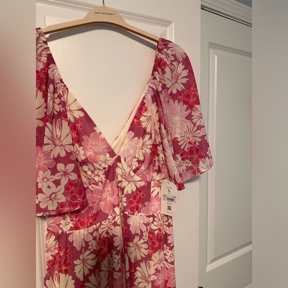 Arula Pink Floral Dress (Size XL)